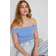 Garage Fiona Off Shoulder Top - Serenity Blue