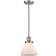 Innovations Lighting Large Cone Mini Polished Nickel/Matte White Cased Pendant Lamp 8"