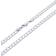 Nuragold Solid Cuban Link Chain Curb Pendant Necklace 6mm - White Gold