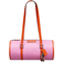 Coach Barrel Bag In Pebbled Coachtopia Leather - Bright Magenta/Sun Orange