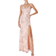 Lulus Blissful Blossoms Sequin Backless Maxi Dress - Blush Pink