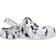 Crocs Baya Printed Lined Clog - White/Grey