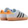 Adidas Infant Gazelle Comfort Closure Elastic Laces Shoes - Clear Sky/Core Black/Solar Orange