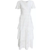 Quiz Jacquard Tiered Midaxi Dress - White