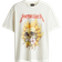 H&M Loose Fit Printed T-shirt - White/Metallica