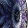 Design Art Cosmic Mandala In Mystical Purple Wall Clock 36"