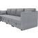 Olela Modular Sectional Gray Sofa 110.2" 6pcs 6 Seater