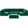 Beliani U Shaped Modular Green Sofa 300cm 3-Sitzer