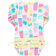 Rufflebutts Toddler Girl's Long Sleeve One Piece Rash Guard - Ice Creme Social