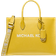 Michael Kors Mirella Medium Pebbled Leather Tote Bag - Golden Yellow