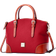 Dooney & Bourke Pebble Grain Domed Satchel - Red