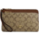 Coach Double Zip Wallet In Signature Canvas - Gold/Khaki Saddle 2