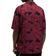AllSaints Kaza Floral Print Relaxed Fit Shirt - Jt Blk/Sangria Red