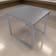 Benjara Square Silver Small Table 22x22"
