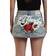 Ed Hardy LKS Skull Denim Mini Skirt - Light Wash