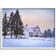 Stupell Winter Farmhouse Snow Landscape White Framed Art 30x24"