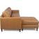 Joss & Main Upholstered Chaise L-Sectional Brown Split Leather Sofa 99" 2pcs 3 Seater