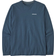 Patagonia Men's Long Sleeved P 6 Logo Responsibili Tee - Utility Blue