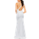 Mac Duggal One Shoulder Jersey Mermaid Gown - White