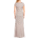 Adrianna Papell Embellished Godet Inset Gown - Marble Taupe