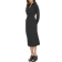 DKNY Front Ruching Dress - Black