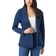 Gloria Vanderbilt Denim One Button Blazer - Commack Medium Wash