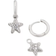 Kendra Scott Jae Convertible Star Pave Huggie Earrings - Silver/Transparent