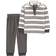 Carter's Toddler Striped Fleece Pullover & Pant Set 2-piece - Grey