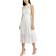 Anne Klein Eyelet Embroidered Belted Pleated Dress - Bright White