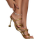 Shein Golden Pyramid Decorated Mule Sandals For Women, Beautiful High Heels For Party