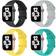 Bxuxohs Sport Band for Apple Watch 44/45/41/40/38/49/42mm (4-Pack)