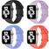 Bxuxohs Sport Band for Apple Watch 44/45/41/40/38/49/42mm (4-Pack)