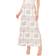 CeCe Women's Floral Print A-Line Maxi Skirt - Egret