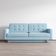 Meble Furniture Vegas Queen Blue Sofa 90" 3 Seater