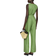 Mango Nan Belt Linen Jumpsuit - Green