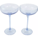 Estelle Colored Glass Cobalt Blue Champagne Glass 8.25fl oz 2pcs