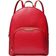 Michael Kors Jaycee Large Pebbled Leather Backpack - Bright Red