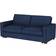 Latitude Run Tollman Navy Blue Sofa 82.8" 2 Seater