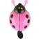 Lacyie Exquisite Steel Plastic Ladybug Ring Sharp Sound Bicycle Bell