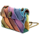Kurt Geiger Denim Mini Kensington Bag- Rainbow