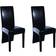 vidaXL Faux Leather Black Kitchen Chair 37" 2pcs