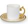 L'Objet Perlee Gold Espresso Cup 4fl oz 6pcs