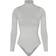 SKIMS Essential Mock Neck Long Sleeve Bodysuit - Light Grey