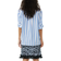 Ganni Striped Cotton Oversized Shirt - Silver Lake Blue