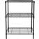 Hyper Tough 3-Tier Multipurpose Black Shelving System 23.2x30.6"