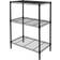 Hyper Tough 3-Tier Multipurpose Black Shelving System 23.2x30.6"