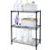 Hyper Tough 3-Tier Multipurpose Black Shelving System 23.2x30.6"