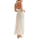 Meshki Cherie Knit Halter Maxi Dress - Nude