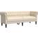 vidaXL Chesterfield Cream Sofa 201.5cm 3-Sitzer