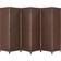 YODOLLA 6-Panel Brown Room Divider 102x72"